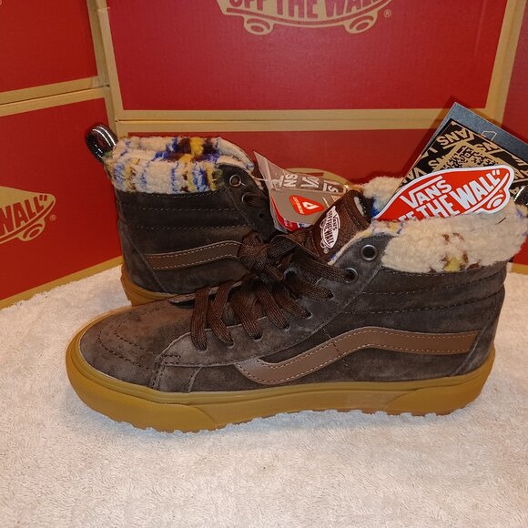 Vans Men\'s 7.5/Women\'s 9 Sk8 Hi Mte-1 Brown/Gum VN0A5HZYB7G main image 9